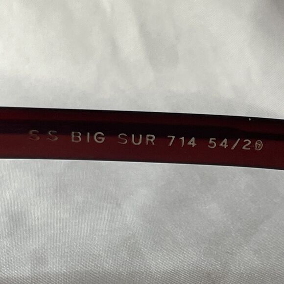 SS Big Sur 714 54 20 Eyeglass FRAME ONLY France Vintage Plastic - Picture 4 of 8